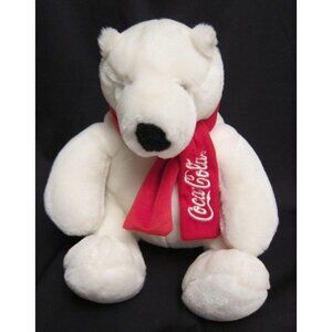 Boyds‎ Coca-Cola Polar Bear Plush Stuffed Animal 7 Inches Winter Scarf Coke
